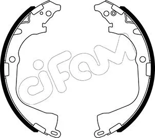 Jeu de mâchoires de frein CIFAM 153-529