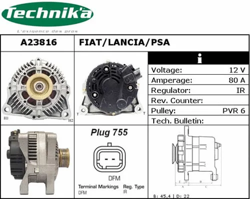 Alternateur Technika A23816