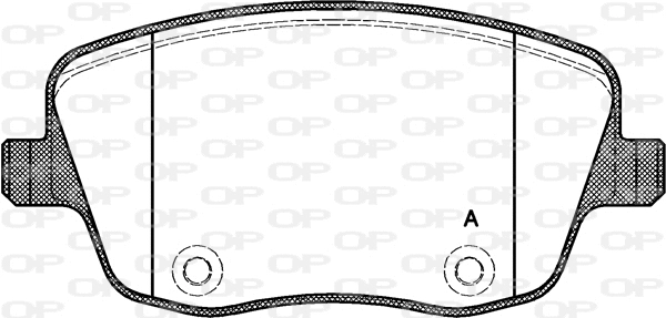 Kit de plaquettes de frein, frein à disque OPEN PARTS BPA0775.00