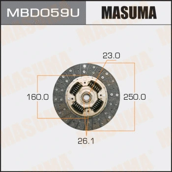 Disque d'embrayage MASUMA MBD059U