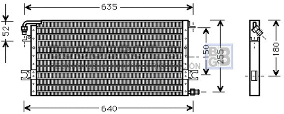 Condenseur, climatisation BUGOBROT 62-TO5270
