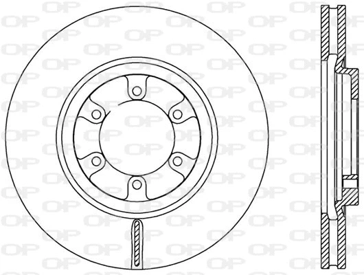 Disque de frein OPEN PARTS BDA2585.20