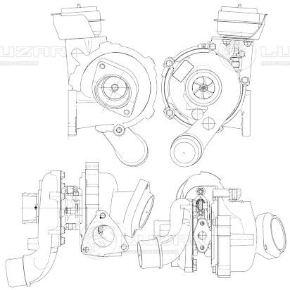 Compresseur, suralimentation LUZAR LAT 1750
