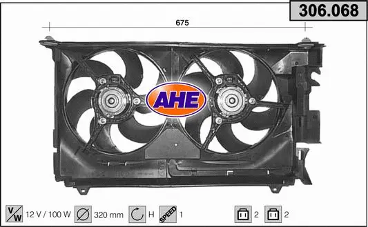 Ventilateur, refroidissement du moteur AHE 306.068