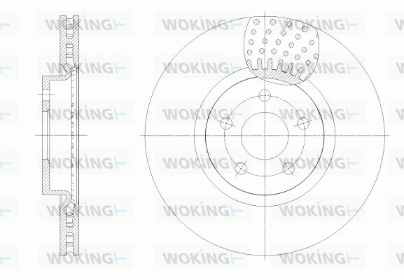 Disque de frein WOKING D62549.10
