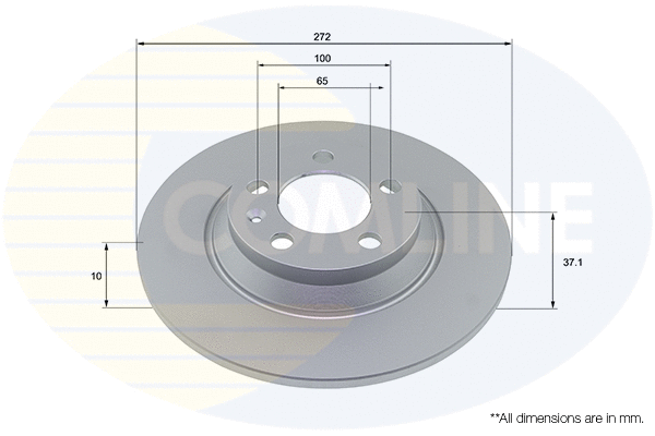 Disque de frein COMLINE ADC2995