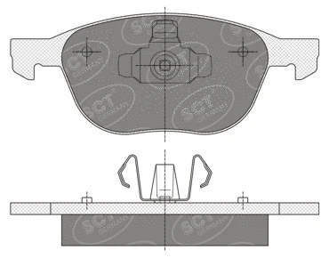 Kit de plaquettes de frein, frein à disque SCT - MANNOL SP 358 PR