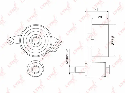 Poulie de tension, courroie crantée LYNXAUTO PB-1152