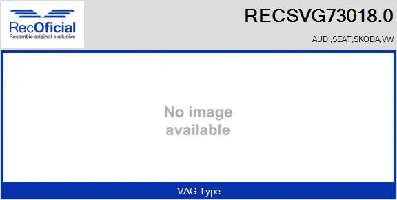Vanne EGR RECOFICIAL RECSVG73018.0