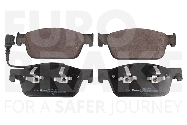 Kit de plaquettes de frein, frein à disque EUROBRAKE 55022247102