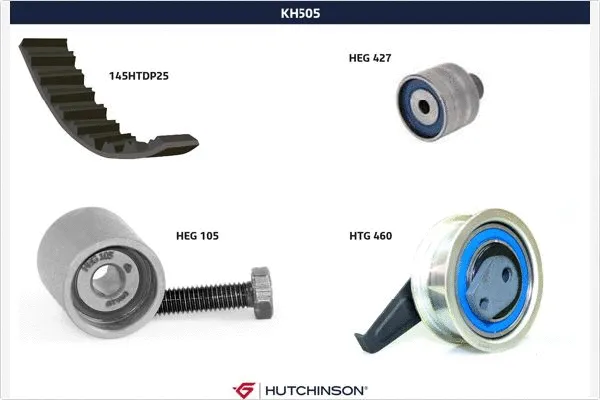 Kit de courroie crantée HUTCHINSON KH 505