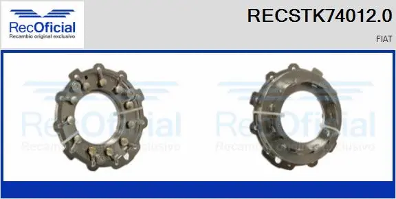 Kit de réparation, compresseur RECOFICIAL RECSTK74012.0