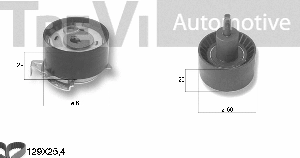 Kit de courroie crantée TREVI AUTOMOTIVE KD1367