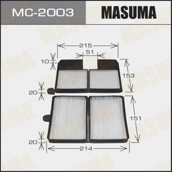 Filtre, air de l'habitacle MASUMA MC-2003