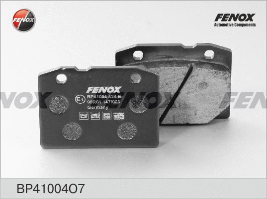 Kit de plaquettes de frein, frein à disque FENOX BP41004O7