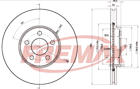 Disque de frein FREMAX BD-5300