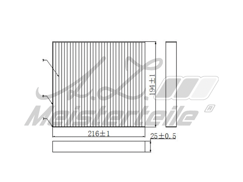 Filtre, air de l'habitacle A.Z. Meisterteile AZMT-41-010-1807
