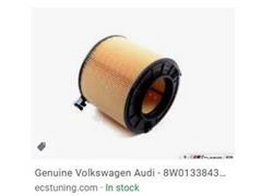 Filtre à air ZPY 8W0133843C