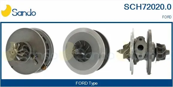 Groupe carter, turbocompresseur SANDO SCH72020.0