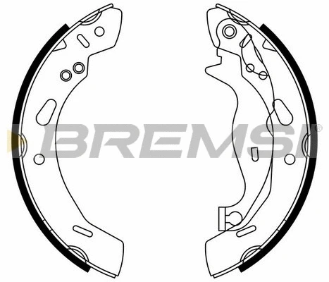 Jeu de mâchoires de frein BREMSI GF0249