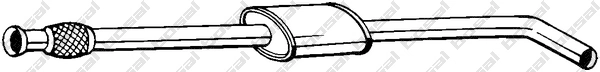 Silencieux central KLOKKERHOLM 282-427
