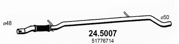 Tuyau d'échappement ASSO 24.5007