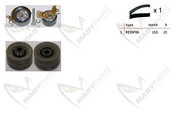Kit de courroie crantée MABYPARTS OBK010376