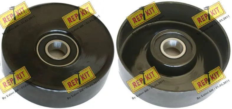 Poulie renvoi/transmission, courroie trapézoïdale à nervures REPKIT RKT3345