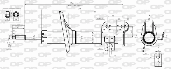 Amortisseur OPEN PARTS SAB8297.31
