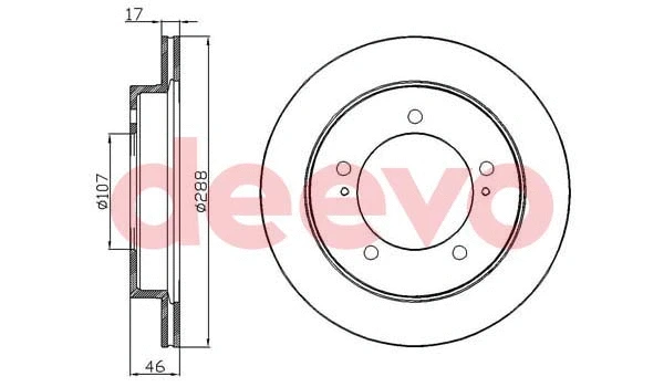Disque de frein DEEVO BD30940