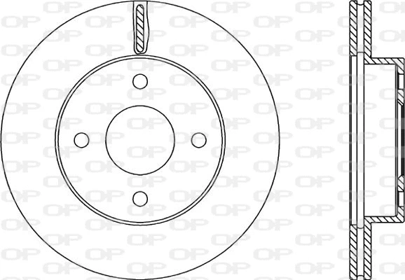 Disque de frein OPEN PARTS BDA2216.20