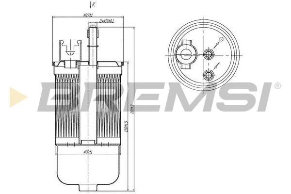 Filtre à carburant BREMSI FE1504
