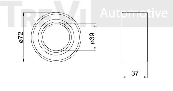 Kit de roulements de roue TREVI AUTOMOTIVE WB1334