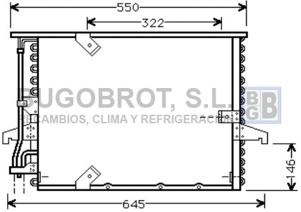 Condenseur, climatisation BUGOBROT 62-BW5180