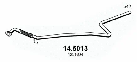 Tuyau d'échappement ASSO 14.5013