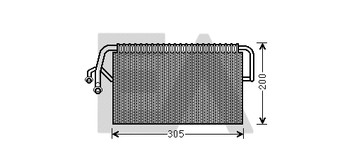 Évaporateur climatisation EACLIMA 43B50016