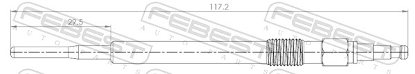 Bougie de préchauffage FEBEST 23642-005