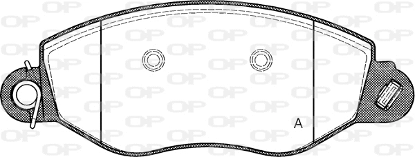 Kit de plaquettes de frein, frein à disque OPEN PARTS BPA0772.12