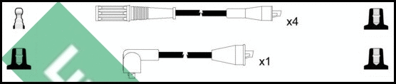 Kit de câbles d'allumage LUCAS LUC4134