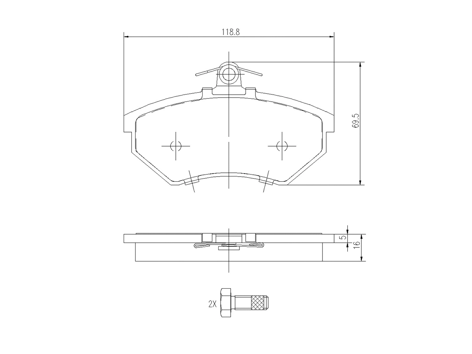 Kit de plaquettes de frein, frein à disque A.Z. Meisterteile AZMT-44-022-1395
