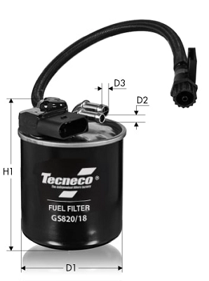 Filtre à carburant TECNECO FILTERS GS820/18