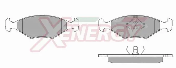 Kit de plaquettes de frein, frein à disque AP XENERGY X40221