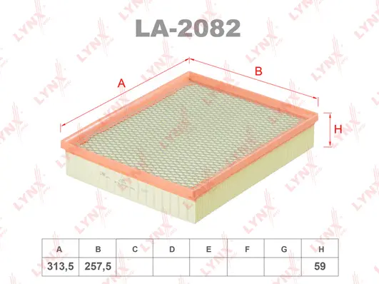 Filtre à air LYNXAUTO LA-2082