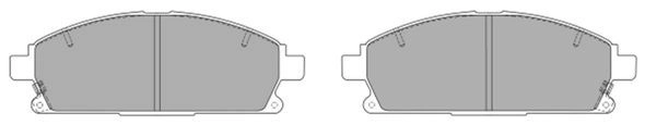 Kit de plaquettes de frein, frein à disque FREMAX FBP-0790