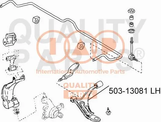 Bras de liaison, suspension de roue IAP QUALITY PARTS 503-13081