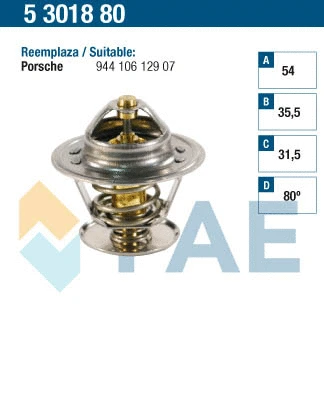 Thermostat, liquide de refroidissement FAE 5301880