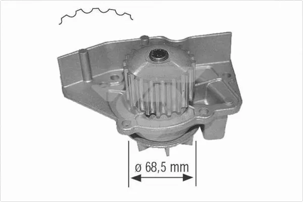 Pompe à eau, refroidissement du moteur HUTCHINSON WP0012V