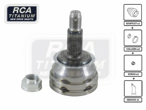 Jeu de joints, arbre de transmission RCA FRANCE RE08