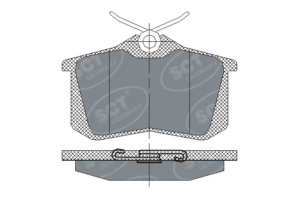 Kit de plaquettes de frein, frein à disque SCT - MANNOL SP 113 PR