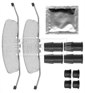 Kit d'accessoires, plaquette de frein à disque BORG & BECK BBK1268